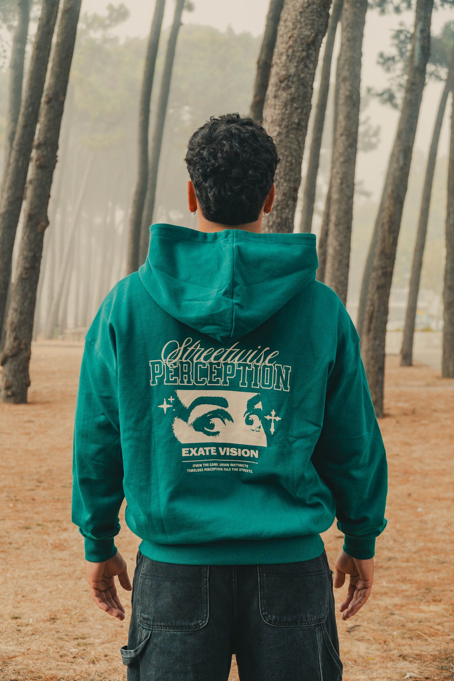 STREETWISE PINE GREEN ZIP HOODIE