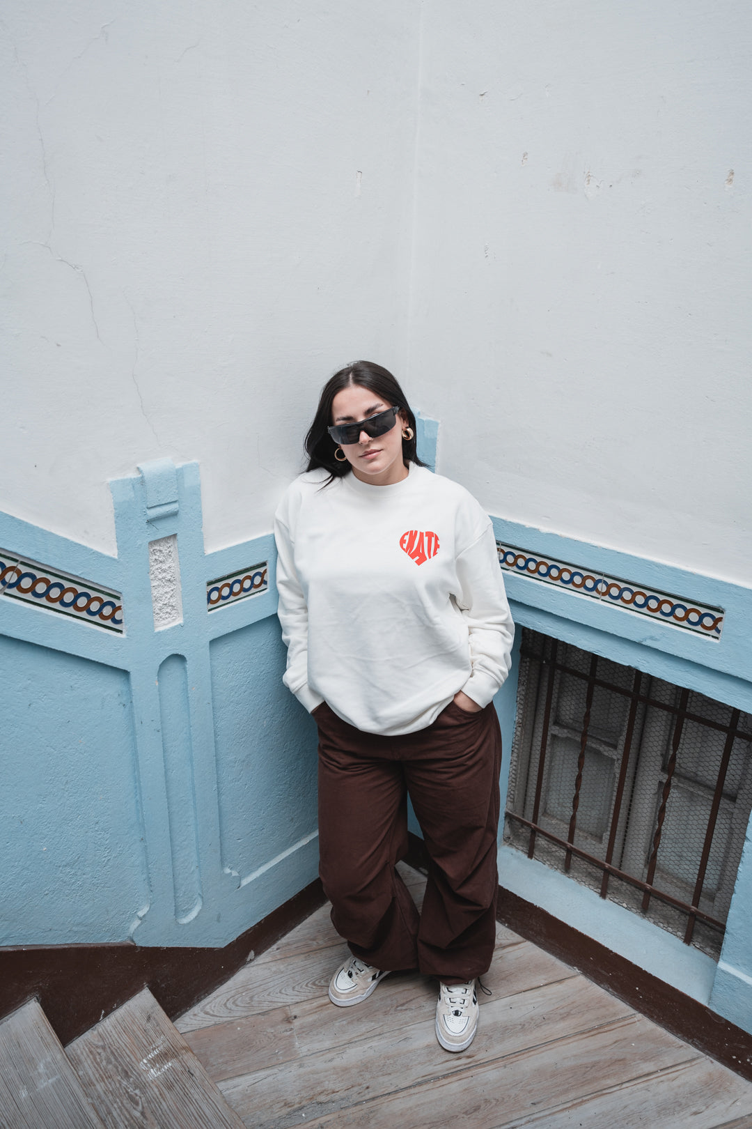 VALENTINE`S OFF WHITE CREWNECK