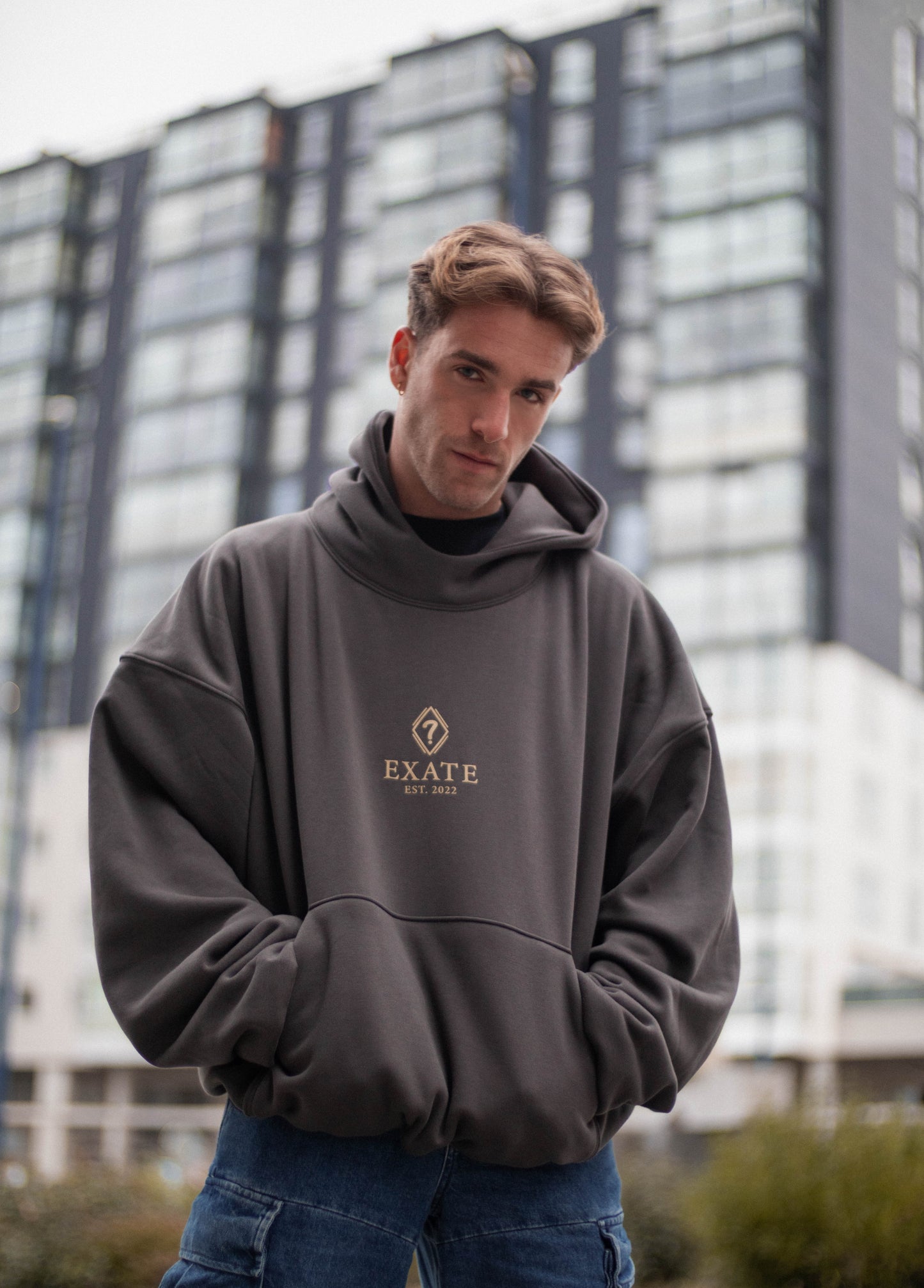ROOKIE SHIP GRAY BOXY HOODIE