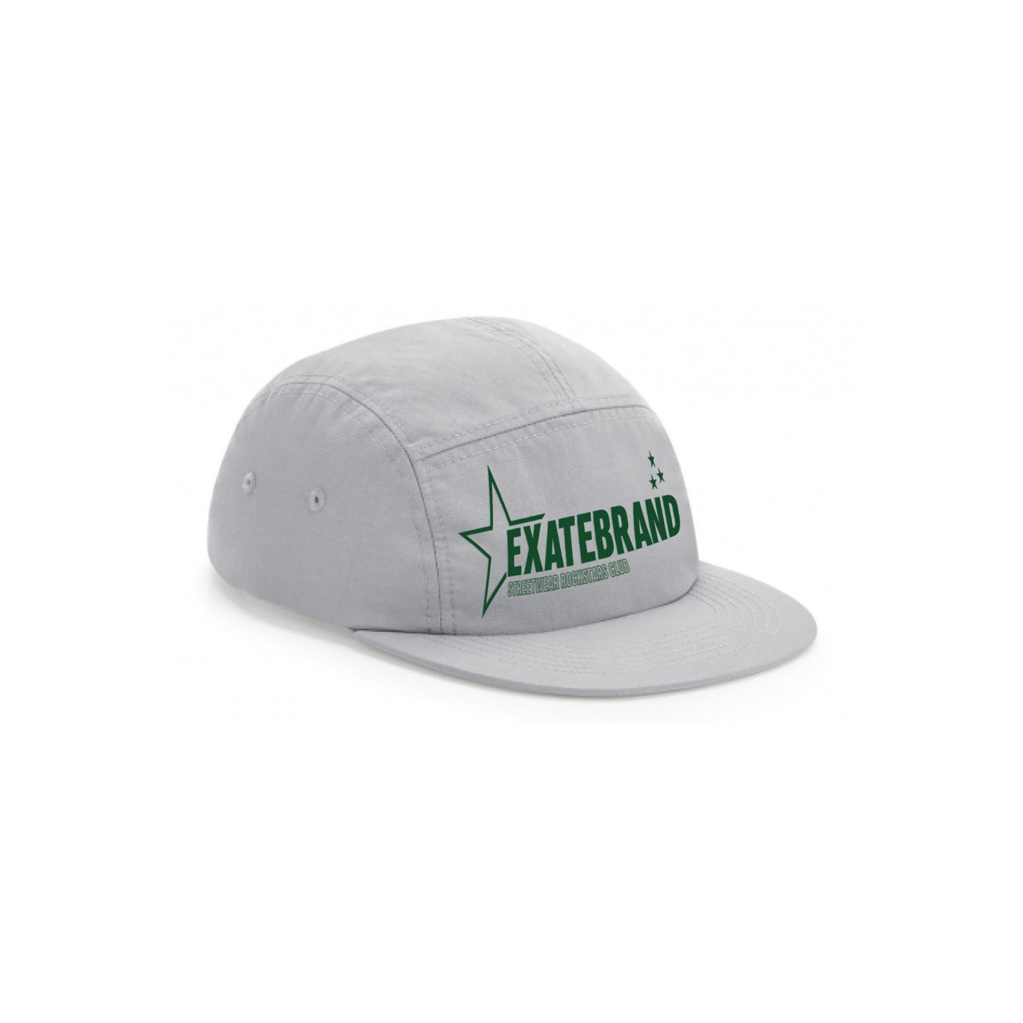 ROCKSTAR GREY 5 PANELS CAP