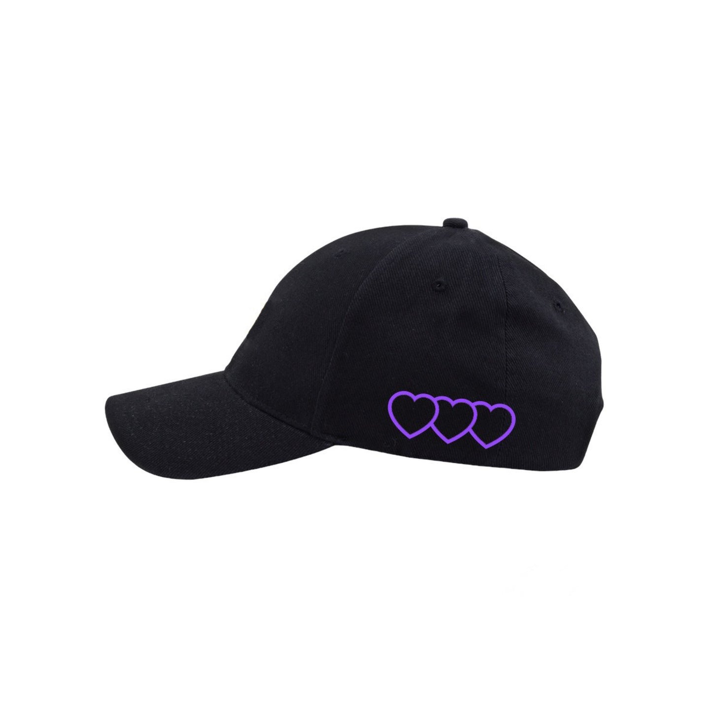 CONFUSED HEART BLACK CAP