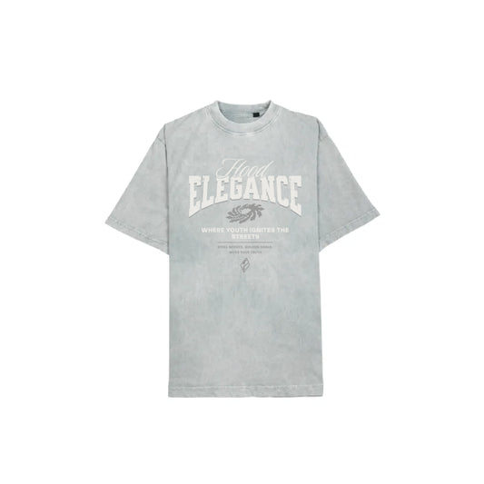 HOOD ELEGANCE GREY TEE