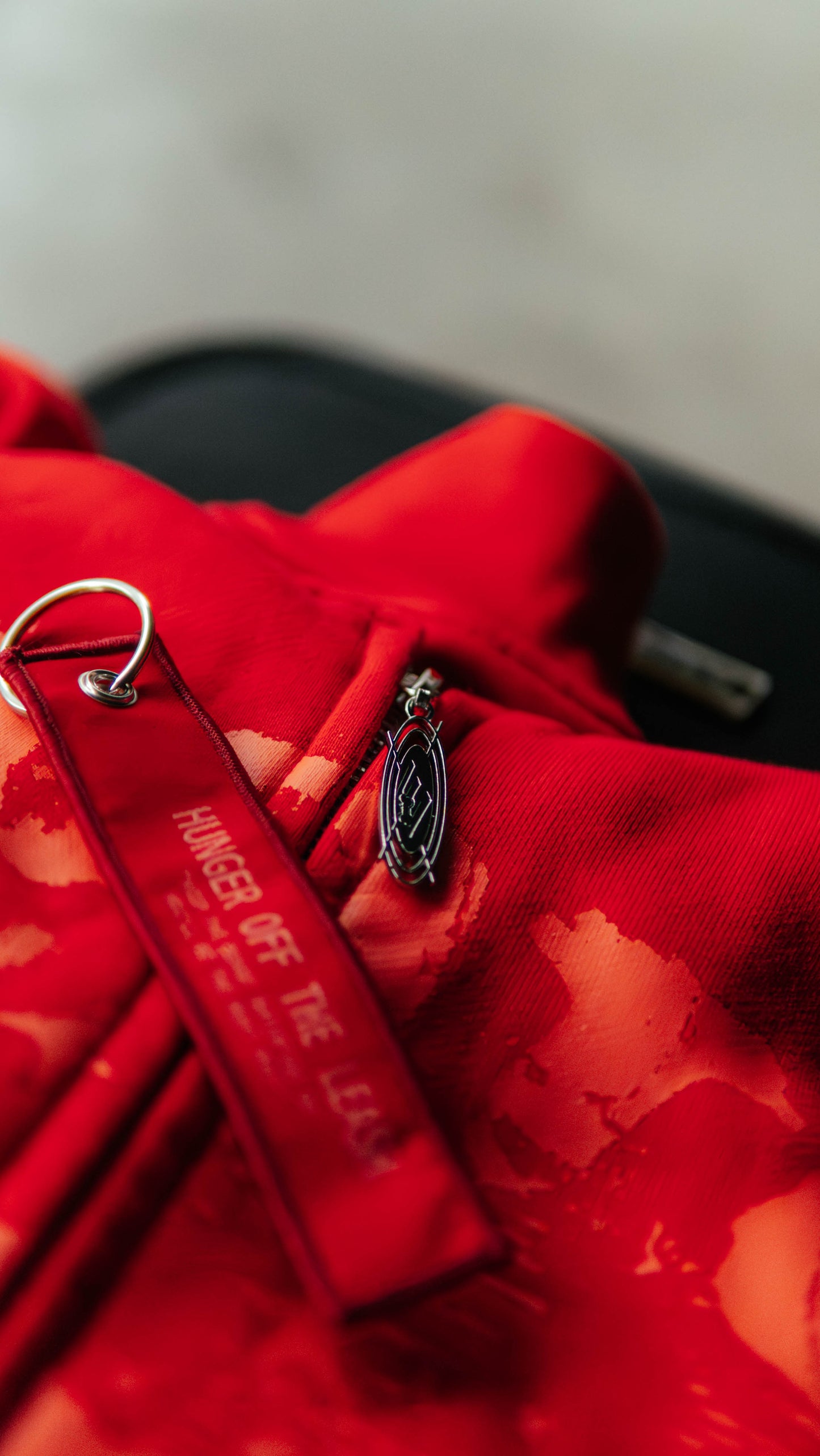 BEAST RED ZIP HOODIE