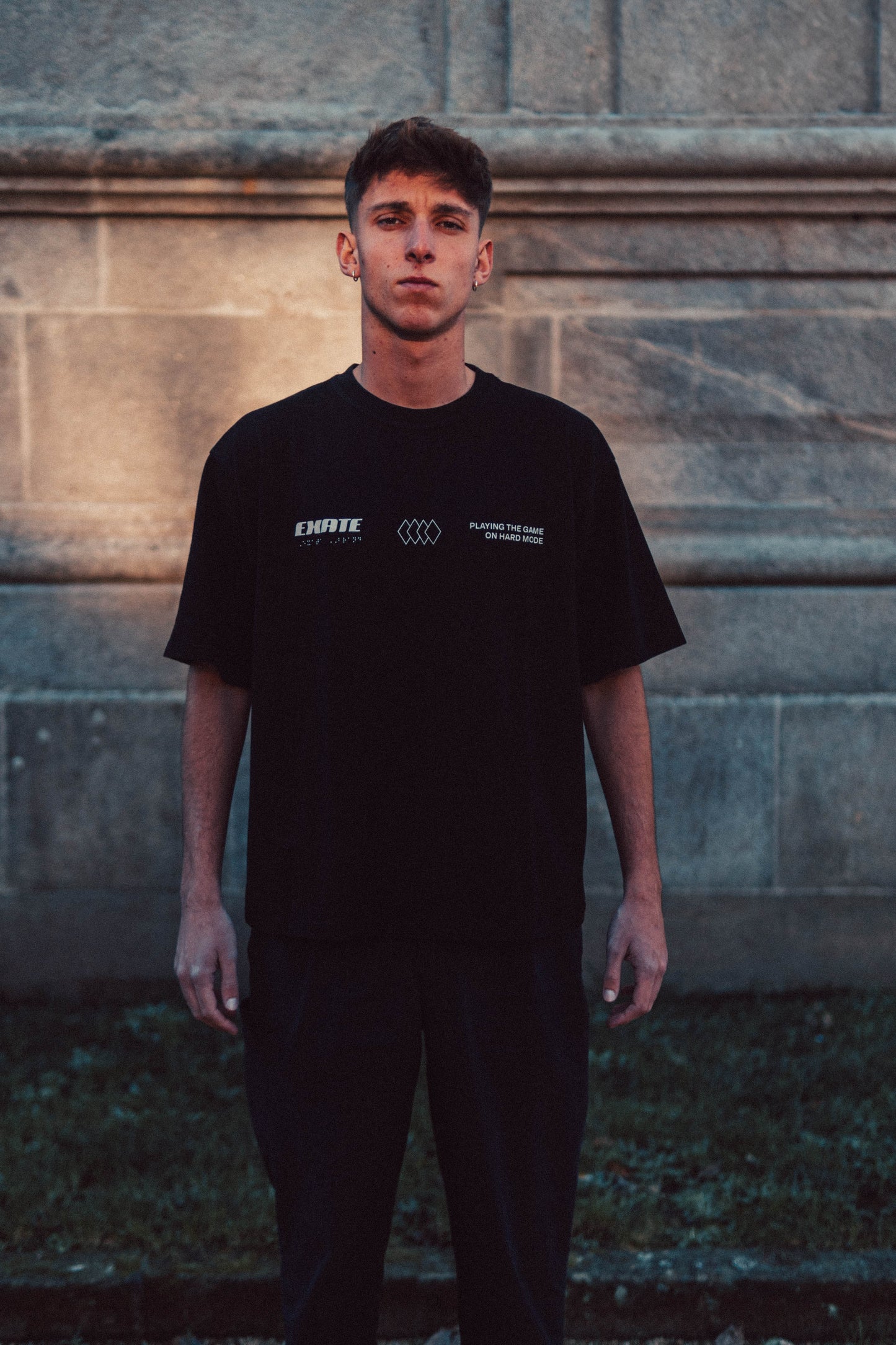 LAB BLACK BOXY TEE