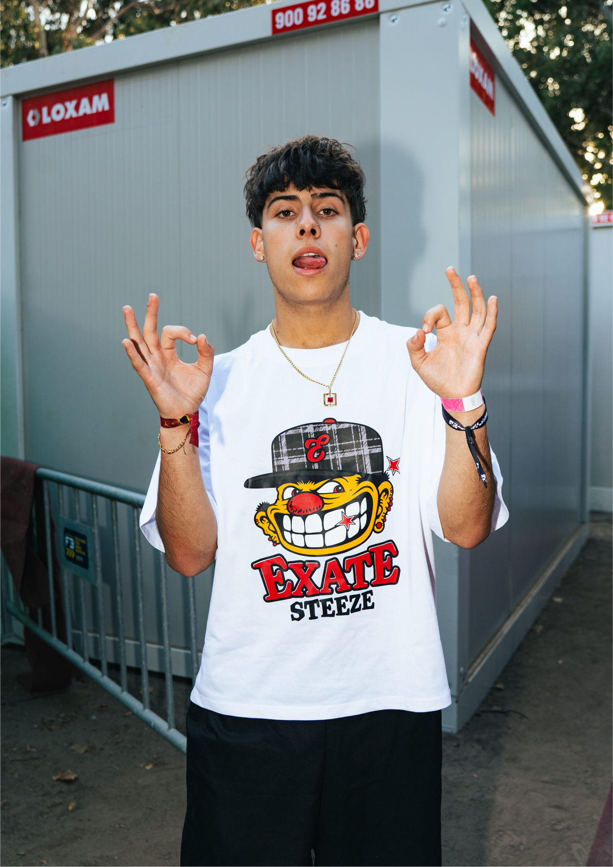 STEEZE WHITE BOXY TEE