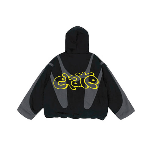 CONCEPT BLACK BOXY HOODIE