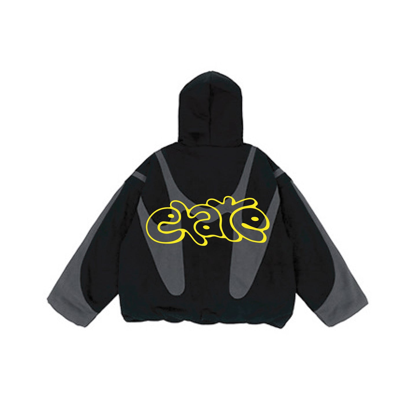 CONCEPT BOXY BLACK HOODIE