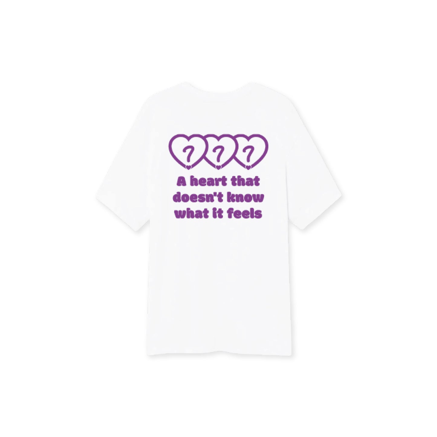 CONFUSED HEART WHITE TEE