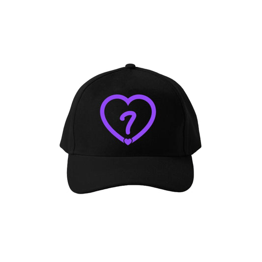CONFUSED HEART BLACK CAP