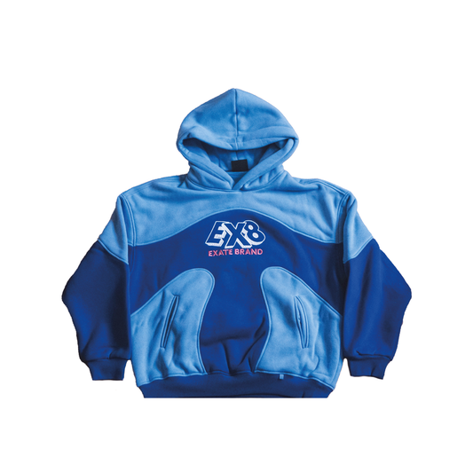 INCEPTION BLUE BOXY HOODIE