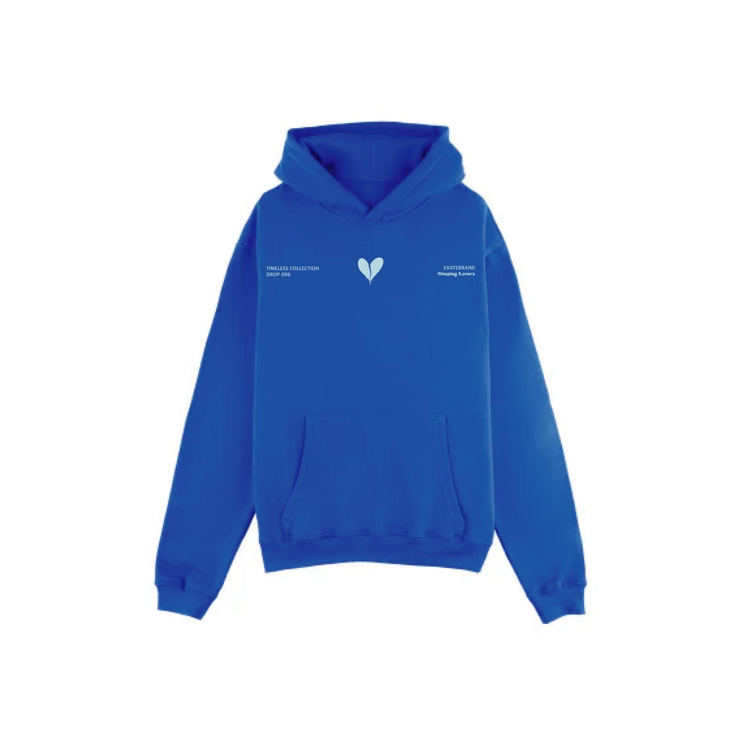 WEEPING LOVERS ROYAL BLUE HOODIE