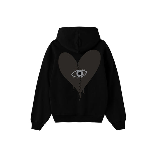 WEEPING LOVERS BLACK HOODIE